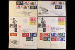 1962 - 1965 PHOSHOR FDC's.  A Group Of First Day Covers Bearing Phosphor Commemorative Sets, All Cancelled In Liverpool  - FDC