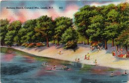 BATHING BEACH,CATSKILL MTS,LEEDS-905 VIAGGIATA-1947 - Catskills