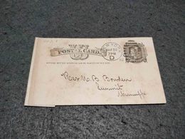 EUA STATIONERY CARD NEW YORK TO MISSISSIPI 1882 - ...-1900