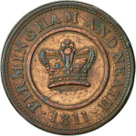 Monnaie, Grande-Bretagne, Crown Copper Company, Penny Token, 1811, Birmingham - Otros & Sin Clasificación