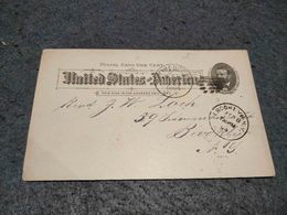 EUA STATIONERY CARD BLYTHE BOURNE NEW YORK TO BROOKLIN 1894 - ...-1900