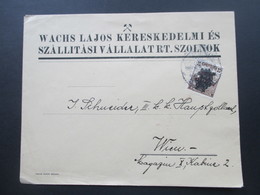 Ungarn - Österreich 1920 Nr. 299 EF  Nach Wien Gelaufen. Schnitter / Weizengarbe. Wachs Lajos Kereskedelmi ES - Covers & Documents