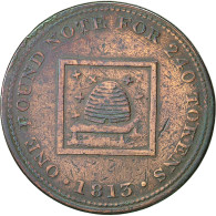 Monnaie, Grande-Bretagne, Staffordshire, James Atherton, Penny Token, 1813 - Sonstige & Ohne Zuordnung