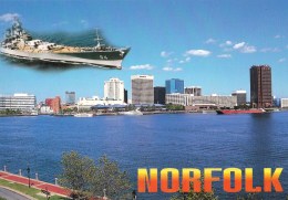 Norfolk Skyline, Virginia, USA Unused - Norfolk
