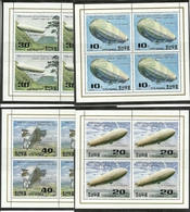 Korea. Nord. 1988. Zeppelin, Transport, Mini-sheets, MNH OG - Korea, North
