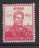 Ireland 1957 MNH Scott #162 1sh3p Adm. William Brown, Founder Argentine Navy - Neufs