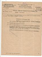 Avis De Décision Primitive De Rejet D'une Demande De Pension Militaire , FFI , Limoges, 2 Scans  , Frais Fr 1.55 E - Unclassified