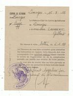 Centre De Réforme De LIMOGES , 1953 , Le Médecin Chef , Militaria - Unclassified