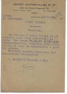 1928 - CARTE ENTIER TYPE SEMEUSE - REPIQUAGE LIBRAIRIE GAUTHIER-VILLARS à PARIS - Cartes Postales Repiquages (avant 1995)