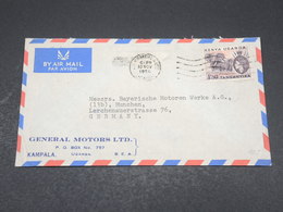 KENYA, OUGANDA & TANGANYKA - Enveloppe Commerciale De Kampala Pour L 'Allemagne En 1956 - L 17308 - Kenya, Uganda & Tanganyika