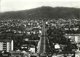 779" TORINO -  PANORAMA-SUPERGA E CORSO FRANCIA VISTI DAL CASTELLO DI RIVOLI " CART ANIM NON SPED. - Multi-vues, Vues Panoramiques