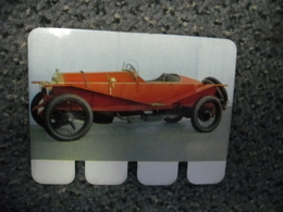 N° 23 - PLAQUE METAL En TOLE SPA COURSE 4 Cylindres De 50 CV De 1912 - AUTOMOBILE COOP Des Années 60 - Tin Signs (after1960)