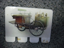 N° 17 - PLAQUE METAL En TOLE - DE DION BOUTON De 1887 Tricycle à Vapeur - AUTOMOBILE COOP Des Années 60 - Plaques En Tôle (après 1960)
