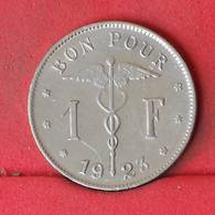 BELGIUM 1 FRANC 1923 -    KM# 89 - (Nº23019) - 1 Franc