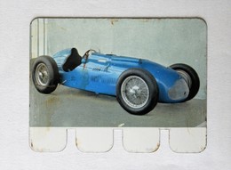 Plaque Métal Voiture Talbot Lago T26 Grand Prix 1949 L'auto à Travers Les âges COOP 1964 - Macchina