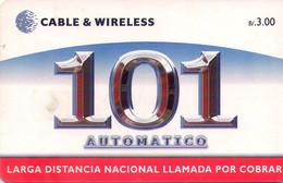 PANAMA. PAN-C&W-58A. (CHIP NEGRO). 101 Automatico - Larga Distancia Nacional 3 B/. 2001. (034) - Panamá