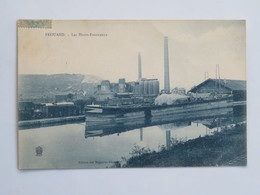 C.P.A. : 54 : FROUARD : Les Hauts-Fourneaux, Péniche, Timbre En 1905 - Frouard
