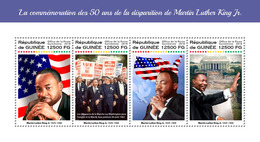 Guinea. 2018 50th Memorial Anniversary Of Martin Luther King Jr. (207a) - Martin Luther King