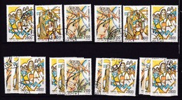 1990 Vaticano Vatican  S. ANGELA MERICI  6 Serie Di 3v. Usate Con Gomma USED - Used Stamps