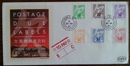 HONG KONG - FDC 1987 - YT Taxe N°24 à 29 - FDC