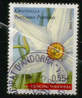 ANDORRA.Fleurs D'Andorre: La Narcisse Des Poètes, Un Timbre  Oblitéré 1 ère Qualité 2008 - Gebraucht