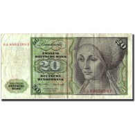 Billet, République Fédérale Allemande, 20 Deutsche Mark, 1970, 1970-01-02 - 20 Deutsche Mark