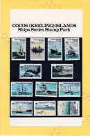 Cocos Keeling Islands 1976 Ships Stamp Pack - Cocoseilanden