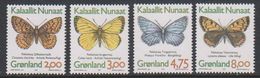 Greenland 1997 Butterflies 4v ** Mnh  (38881) - Cartoline Maximum