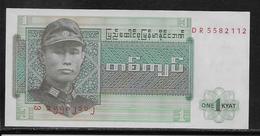 Birmanie - 1 Kyat - Pick N°56 - NEUF - Andere - Azië