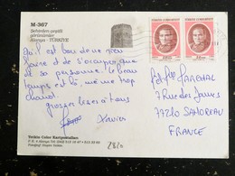 LETTRE TURQUIE TURKIYE AVEC YT 2820 ATATURK - ALANYA - Storia Postale