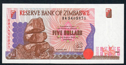 ZIMBABWE P5b 5 DOLLARS 1997 #BW   UNC. - Simbabwe