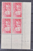 Andorre 105  Bloc De 4 Coin Daté  8 4 1946 Neuve * * TB MNH Cote 47.5 - Neufs