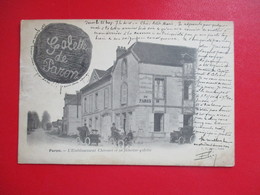 CPA 89 PARON ETABLISSEMENT CHICOUET ET SA FAMEUSE GALETTE VOITURES ANCIENNES - Paron