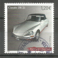 50 Ième Anniversaire De La 1 ère Commercialisation De La Citroën DS 21  Un Timbre Oblitéré 1 ère Qualité 2015. - Usados