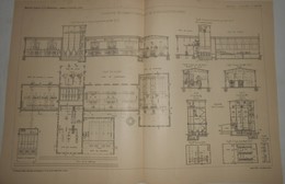 Plan De La Fabrique De Ciment Portland De Rudelsbourg En Saxe. 1903. - Arbeitsbeschaffung