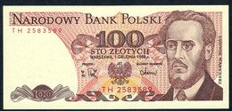 POLAND P143e 100 ZLOTYCH 1988 #TH   UNC. - Poland