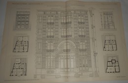 Plan D'une Maison De Commerce Et De Rapport à Meudon En Seine Et Oise. M. E. Harant, Architecte. 1903. - Arbeitsbeschaffung