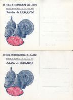 PEASANT INTERNATIONAL FESTIVAL, MADRID, SPAIN EXILE, SPECIAL POSTCARD, 2X, 1956, ROMANIA - Lettres & Documents