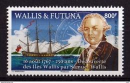 Wallis Et Futuna 2017 - Bateaux, 250e Ann Découverte Des îles Wallis Par Samuel Wallis - 1 Val Neuf // Mnh - Ongebruikt