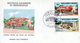 Nouvelle-calédonie A 174/75 Fdc Hotel De Ville Nouméa - Brieven En Documenten