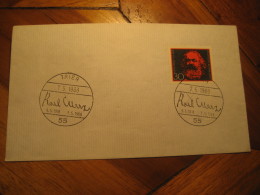 KARL MARX Communism Trier 1968 Cancel Cover GERMANY - Karl Marx