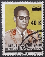 ZAIRE 1977 Presidente Mobutu. Sobrecargado USADO - USED. - Gebraucht