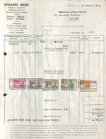 Descampe Frères - Malterie Distillerie à Gembloux Pour Jodoigne 1956, Timbres - 1950 - ...