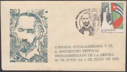 1993-CE-12 CUBA 1993 SPECIAL CANCEL. JUAN CRISTOBAL NAPOLES EL CUCALAMBE. FESTIVAL DE LA DECIMA, MUSICA, MUSIC . - Briefe U. Dokumente