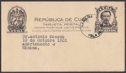 1944-CE-11 CUBA REPUBLICA. 1944. SPECIAL CANCEL RADIO SONDA. BLUE CANCEL. - Lettres & Documents