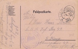 Feldpostkarte - Kommando Der K.u.k. 12. Pion.-Marschkompagnie - 1916 (34822) - Cartas & Documentos