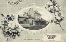 Watermael Boitfort  Un Bonjour  La Gare Du Chemin De Fer Interieur 1912 - Watermaal-Bosvoorde - Watermael-Boitsfort