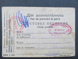 Korrespondenzkarte Des Prisonniers De Guerre Clunek Litomysl Vyz Volocek 1916  Kriegsgefangenenpost 1917  //  D*31857 - Cartas & Documentos