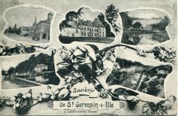 N°62330 -cpa Souvenir De Saint Germain Sur Ille -multivues- - Saint-Germain-sur-Ille