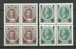 RUSSLAND RUSSIA Russie 1916 Michel 113 - 114 As 4-blocks MNH - Nuovi